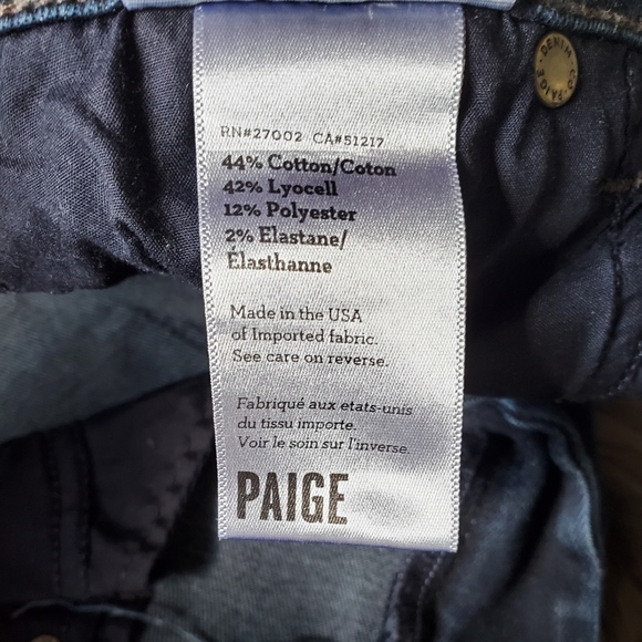 PAIGE Stretchy Skinny Ankle Jeans - Picture 6 of 7